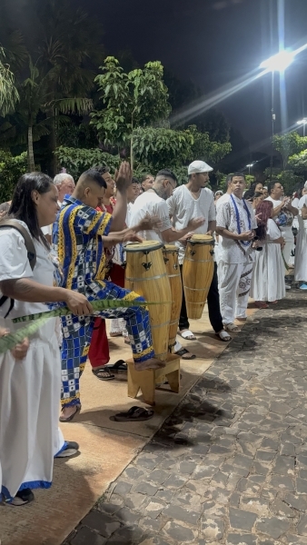 Cortejo e cerimônia marcam momentos de fé na Caminhada de Ogum